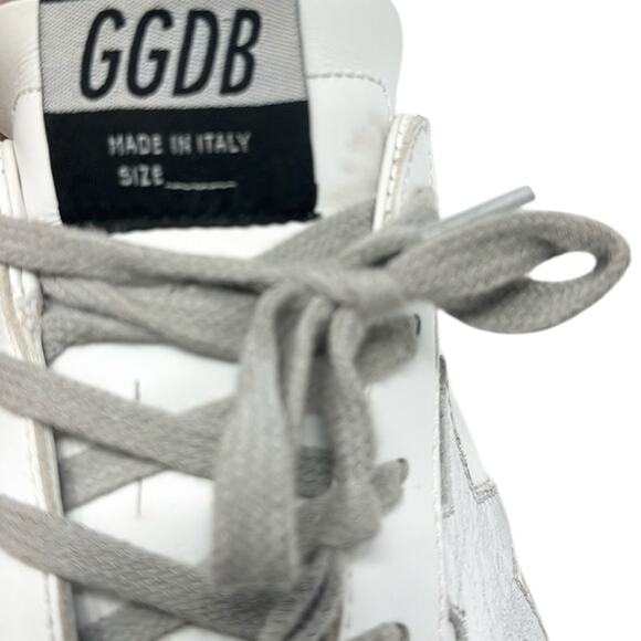 Golden Goose Hi Star Leather Sneakers White Size 40 - Picture 6 of 12